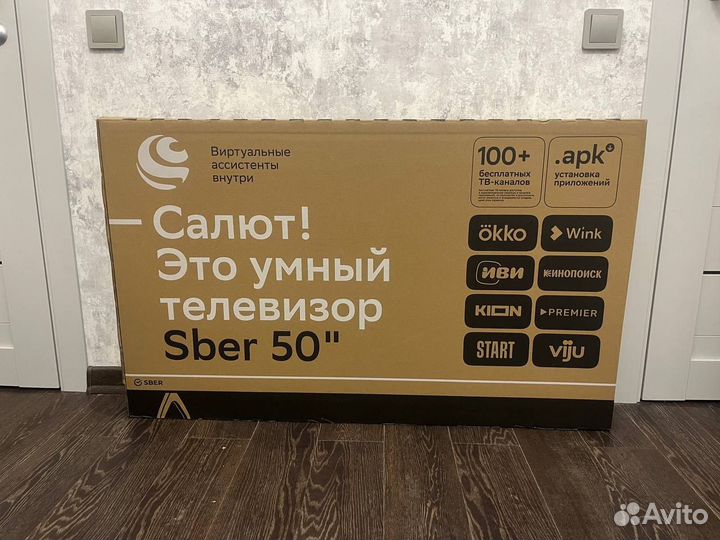 Телевизор Sber 50 Ultra-HD Qled новый
