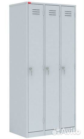 Шкаф для одежды металлический 3 секции шрм-33