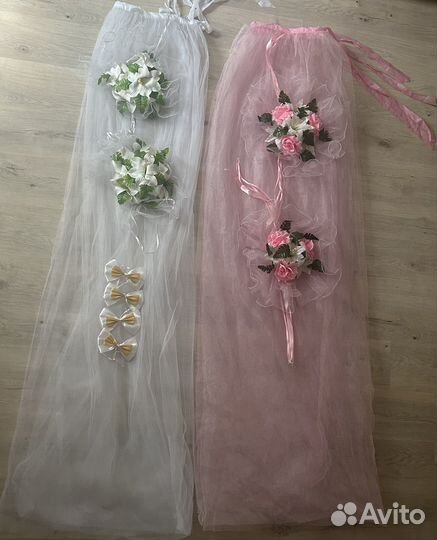 Свадебные украшения на машину