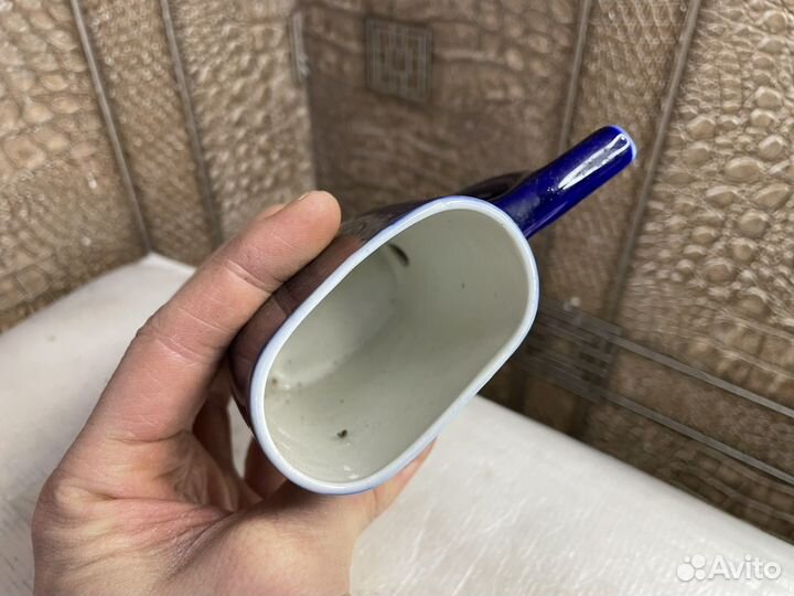 Кисловодск поильник фарфор кобальт