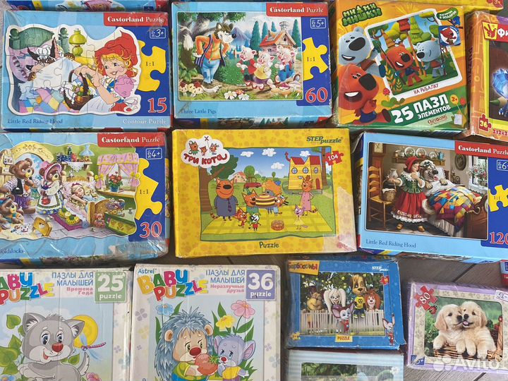 Пазлы, настольные игры,логика