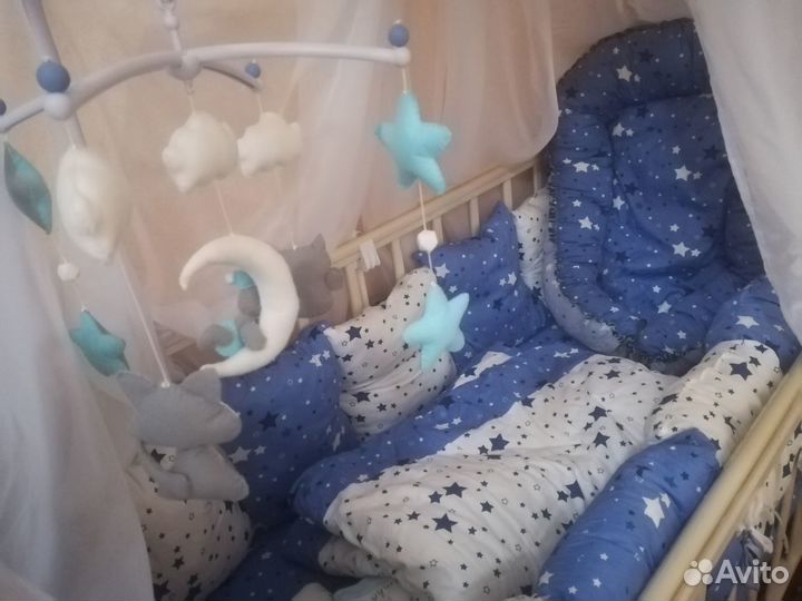 Бортики в детскую кроватку бу