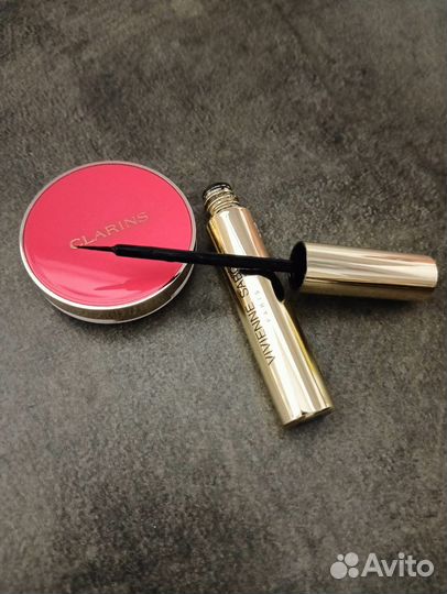 Румяна Clarins + подводка для глаз Vivienne Sabo