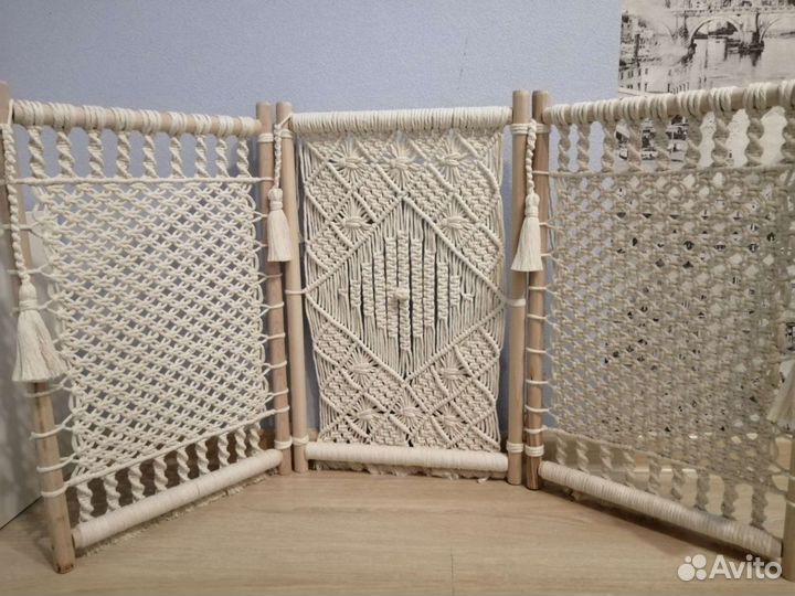 Макраме мини ширма, инвентарь для фотосессии