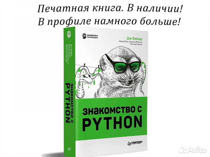 Новая книга Знакомство с Python печатная