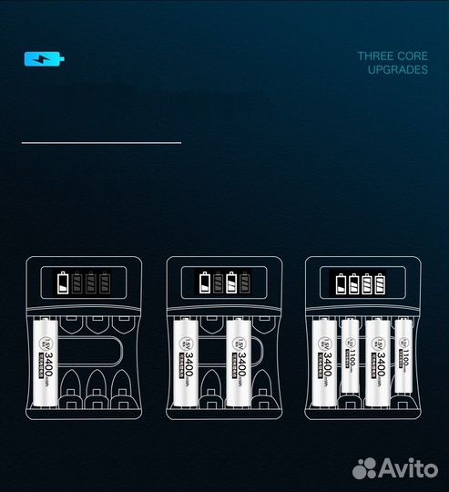 Аккумуляторные батарейки с зарядкой