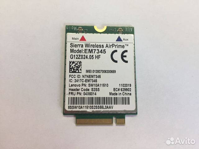 LTE 4G модем для ноутбука Sierra EM7345 (04X6014)