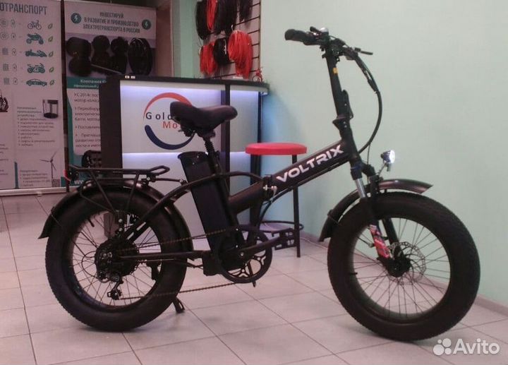 Складной фэтбайк с мотором 500W Voltrix, 48в-15ач
