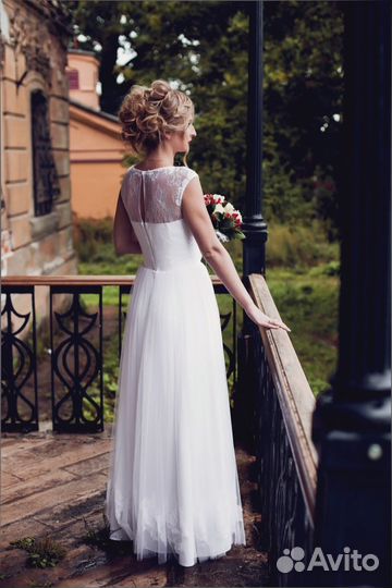 Свадебное платье ручной работы