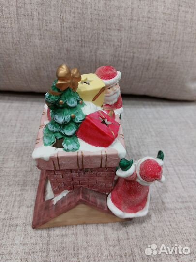 Подсвечник керамический домик