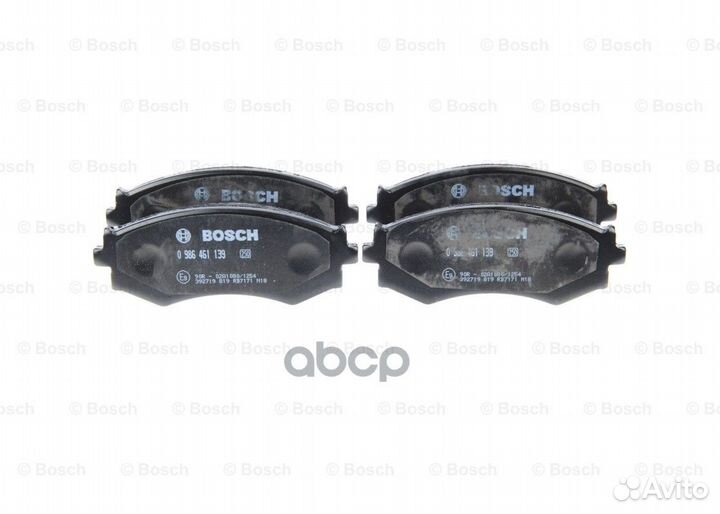 Колодки тормозные дисковые перед 0986461139