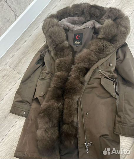 Парка с натуральным мехом
