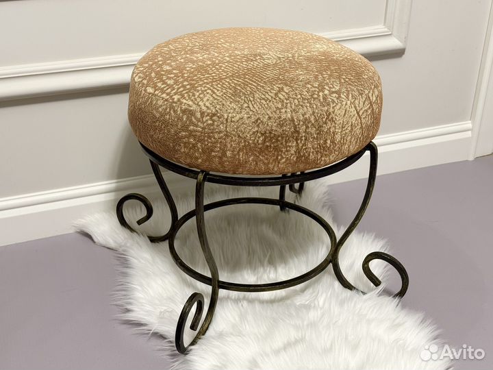 Банкетка пуфик кованый