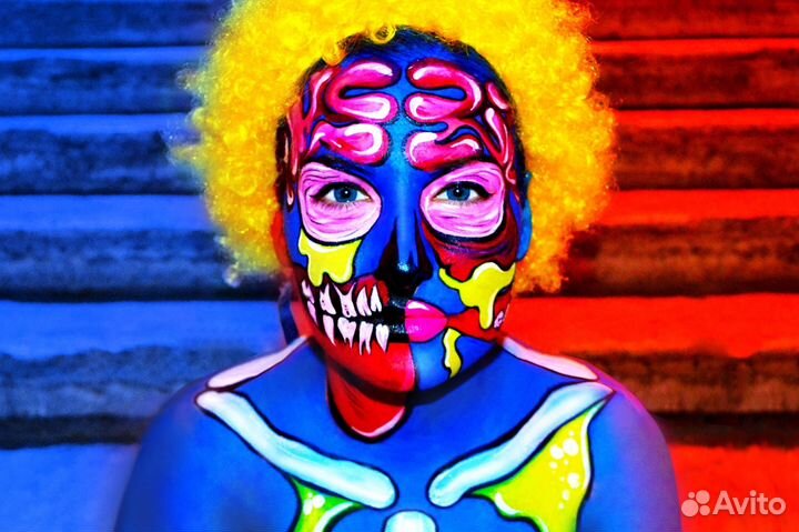 Грим на хэллоуин от профессионального гримера