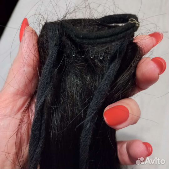 Шиньон из натуральных волос