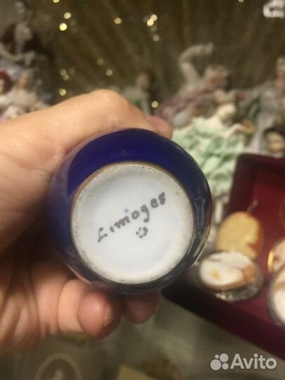 Сервиз кофейный с цветами антикварный фарфор