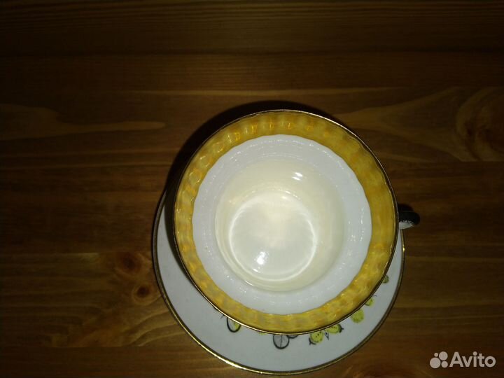 Чашка кофейная с блюдцем лфз Русское кружево