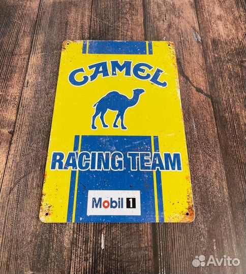 Декор на стену табличка Camel Racing team