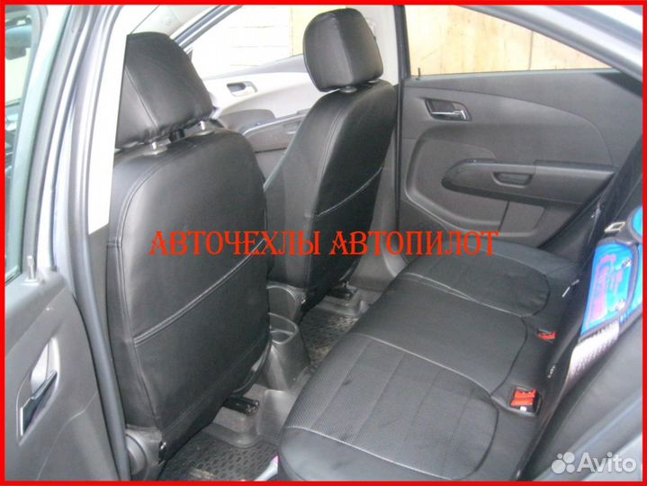Чехлы Автопилот Chevrolet Aveo T250 из экокожи