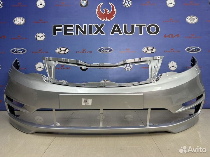 Бампер передний Kia Rio 3 с 15-17 цвет Серебристый