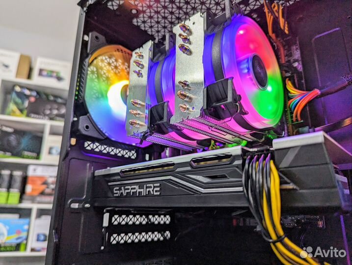 Игровой компьютер 12/24 ядер, DDR4 16GB, SSD, 500W