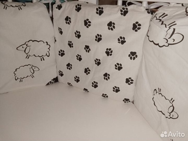 Бортики в кроватку новые