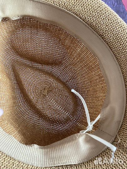 Шляпа пляжная соломенная