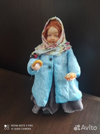 Ватная игрушка на елку