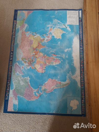 Карта мира на стену