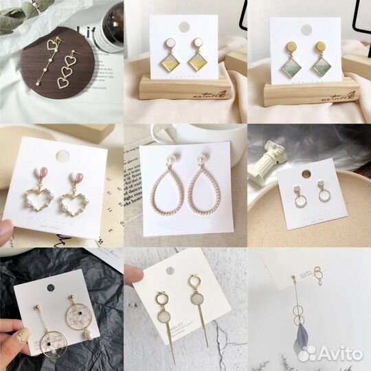 Серьги бижутерия