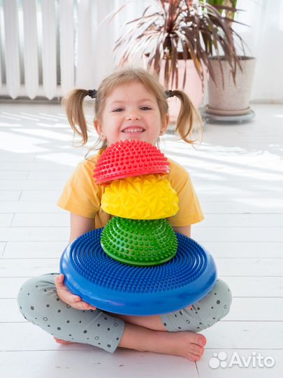 Балансировочная подушка массажные полусферы набор