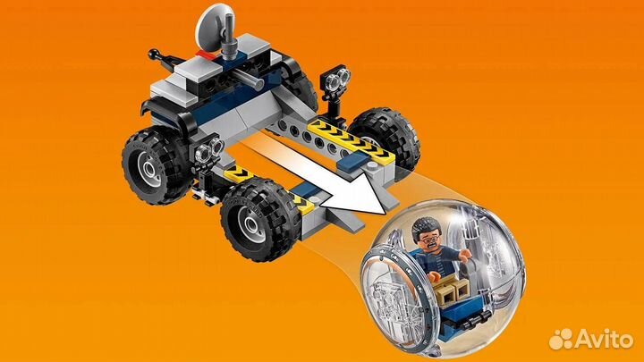 Lego Jurassic World 75929 Побег в гиросфере от Карнотавра
