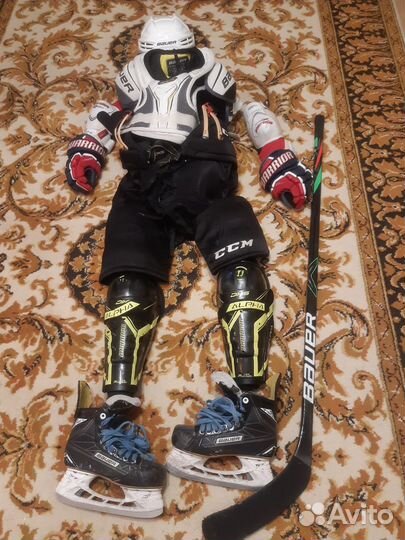 Экипировка хоккейная б\у, 10-12 лет