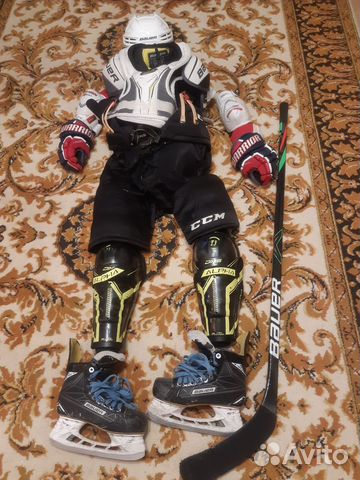 Экипировка хоккейная б\у, 10-12 лет