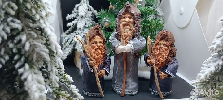 Ватные ёлочные игрушки