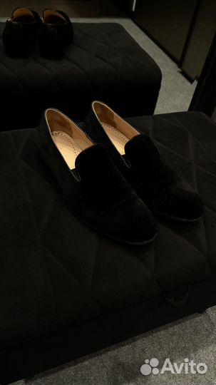 Бархатные лоферы Mascotte мужские 42