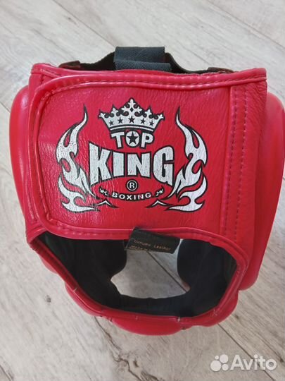 Шлем и боксерские перчатки 12 oz top king