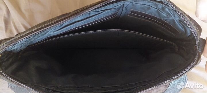 Сумка натуральная кожа коричневая мужская