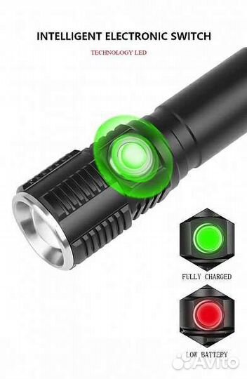 Фонарь ручной сенсорный Патриот FLR18