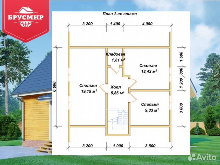 Готовый дом из профилированного бруса 116 м2