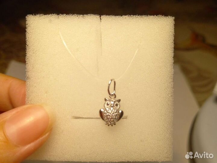 Подвеска серебро сова.Новая