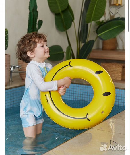 Круг для плавания happy baby