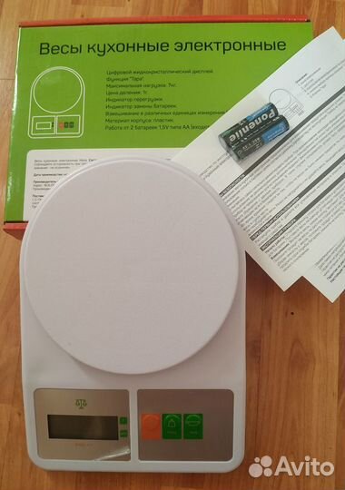 Весы кухонные 7кг/1гр электронные новые