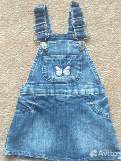 Джинсовые сарафаны для девочки 86 р и 104 р