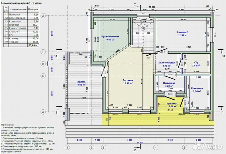 Качественный проект дома 8,0х10,0-191 м²