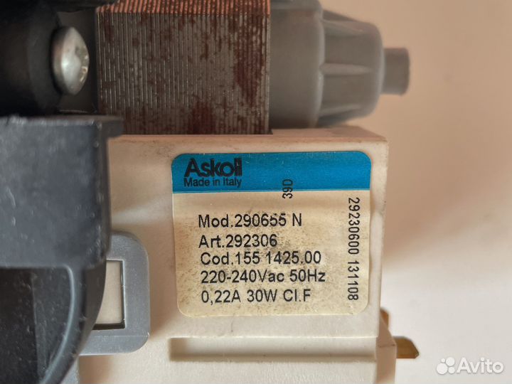 Помпа для посудомоечной машины electrolux esf2410