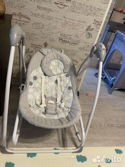 Детские качели - шезлонг, электрокачели