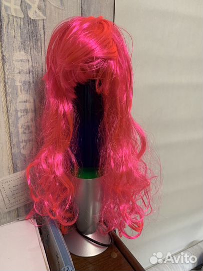 Парик розовый
