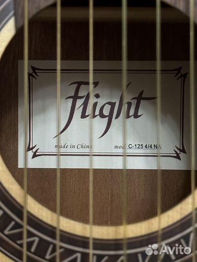 Классическая гитара flight c-125 N/A 4/4