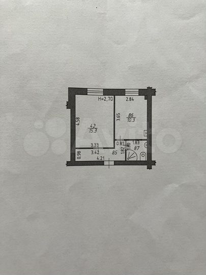 1-к. квартира, 33,7 м², 1/9 эт.